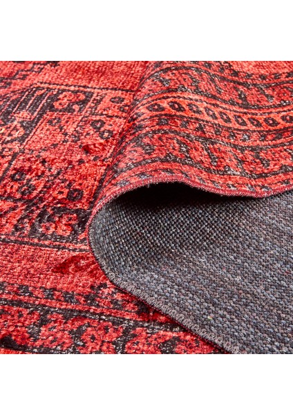 Soft Karakush Afgan Desenli Halı - Kırmızı - 160X230 cm modelleri