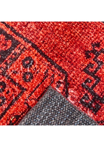 Soft Karakush Afgan Desenli Halı - Kırmızı - 160X230 cm indirimleri