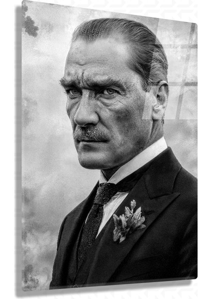 Cumhuriyet – Mustafa Kemal Atatürk – Ata Sözü Cam Tablo