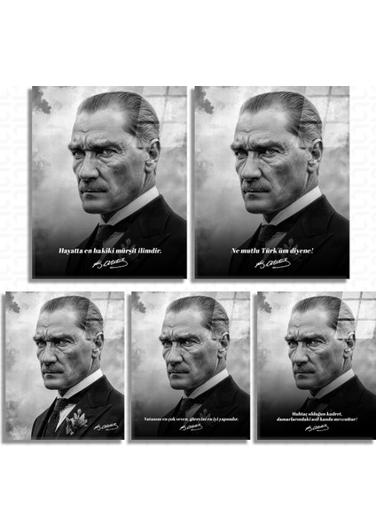 Cumhuriyet – Mustafa Kemal Atatürk – Ata Sözü Cam Tablo indirimleri