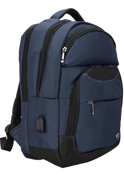 Monza-Usb Lacivert 15.6 Notebook Sırt Çantası
