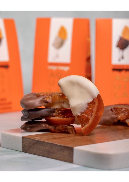 Sütlü Çikolata Kaplı Portakal Dilim - 80GR modelleri