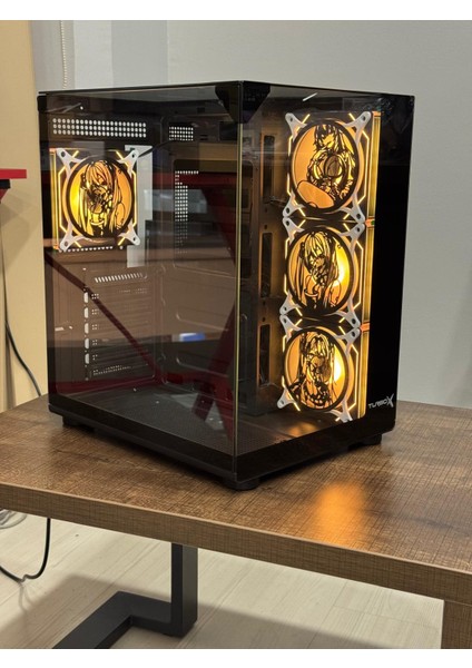 Teras Anime Karakterli Rgb Fanlı 550W 80+ Power Supply Akvaryum Kasa indirimleri