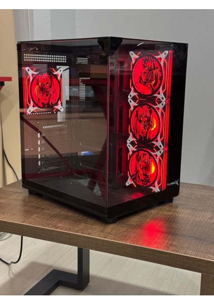 Teras Anime Karakterli Rgb Fanlı 550W 80+ Power Supply Akvaryum Kasa