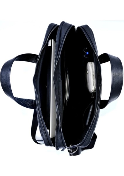 Ricardo Sade Siyah Çift Gözlü Hakiki Deri Laptop Evrak Çantası indirimleri