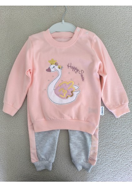 Laura Baby Kuğulu Kız Bebek Alt Üst Takım fırsatları