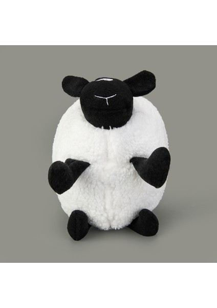 Soft Kara Kuzu Figürlü Yastık - Beyaz - 25X17 cm modelleri