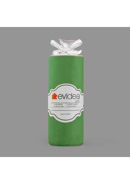 Soft Penye Çift Kişilik Lastikli Çarşaf - Yeşil - 160X200 cm fırsatları