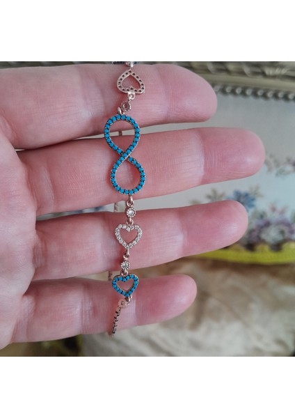 Rose Gümüş Asansör Bileklik