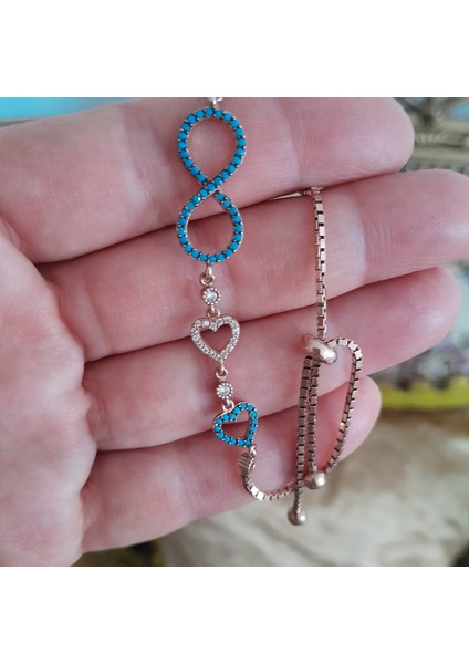 Rose Gümüş Asansör Bileklik modelleri