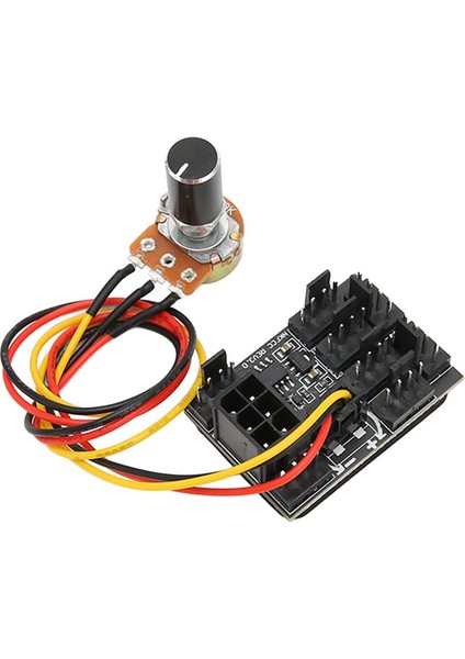 Pc Fan Hız Kontrol Cihazı 3- 4 Pinli Fan Adaptörü Pwm Fan Hub 8 Yollu