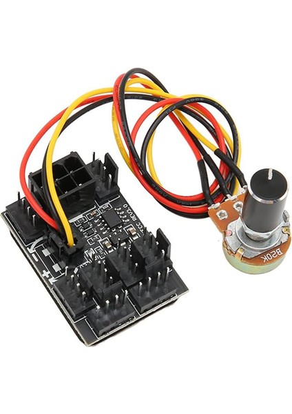 Pc Fan Hız Kontrol Cihazı 3- 4 Pinli Fan Adaptörü Pwm Fan Hub 8 Yollu fırsatları