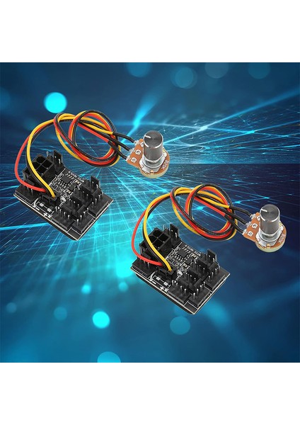 Pc Fan Hız Kontrol Cihazı 3- 4 Pinli Fan Adaptörü Pwm Fan Hub 8 Yollu indirimleri