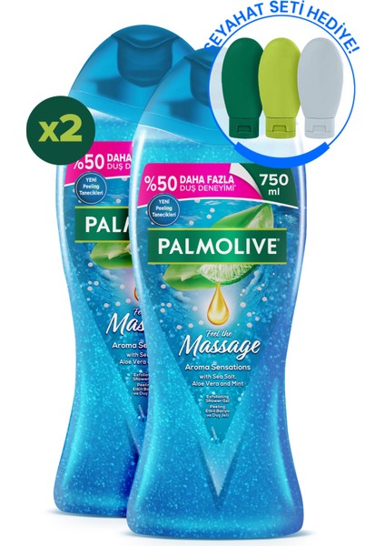 Aroma Sensations Feel The Massage Banyo ve Duş Jeli 750 ml x 2 Adet + Seyahat Kiti Hediye fiyatları
