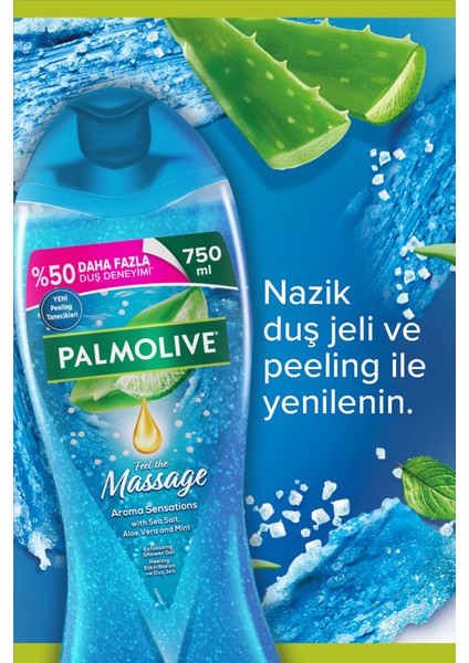 Aroma Sensations Feel The Massage Banyo ve Duş Jeli 750 ml x 2 Adet + Seyahat Kiti Hediye