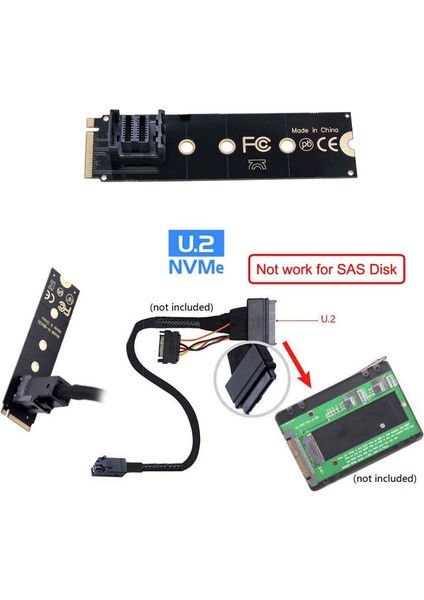 M.2 Nvme - SFF-8643 Adaptörü, SSD Bağlantısı Için U2 SFF-8639'U Çevirici fiyatları