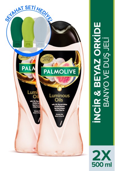 Luminous Oils Banyo ve Duş Jeli 500 ml x 2 Adet + Seyahat Kiti Hediyeli