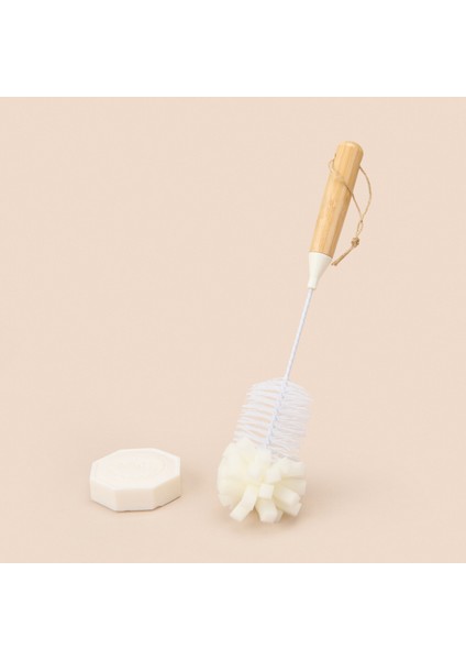 Bambu Saplı Matara Fırçası - Beyaz - 31,5 cm fiyatları