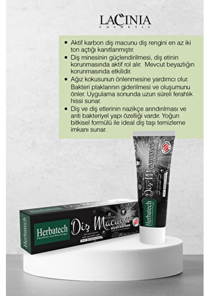 Siyah Karbon Diş Macunu 75 ml Doğal İçeriklerle Ağız Bakımını Destekler modelleri