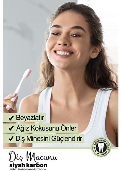 Siyah Karbon Diş Macunu 75 ml Doğal İçeriklerle Ağız Bakımını Destekler indirimleri