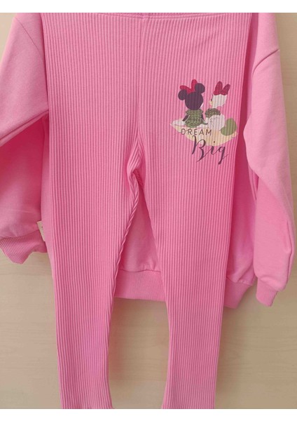 Kız Çocuk Sweatshirt Tayt Ikili Alt Üst Takım modelleri