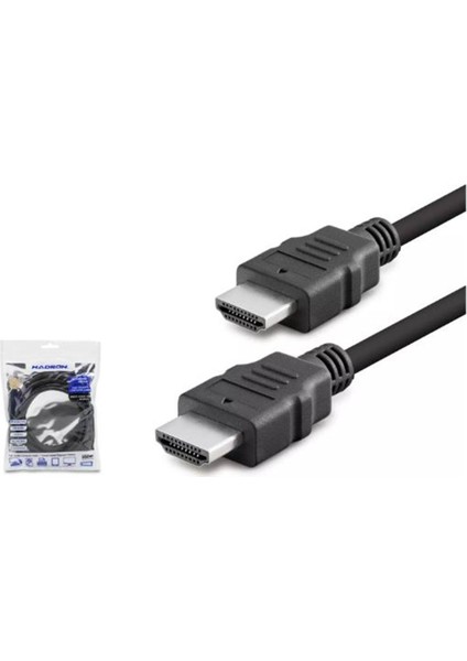 Hadron HDX2005 3m HDMI (M) To HDMI (M) Kablo Pvc Siyah