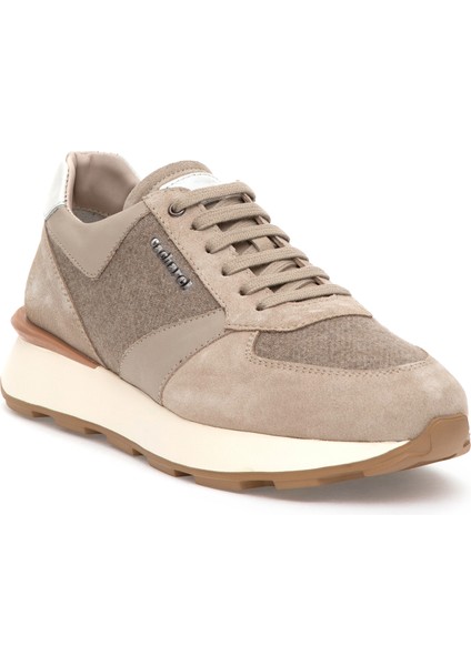 Erkek Bej %100 Deri Sneaker Ayakkabı 50312139-VR011 indirimleri