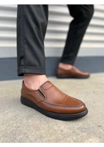 Classique Bağcıksız Cilt Erkek Günlük Klasik Ayakkabı Cst - Kahverengi fiyatları