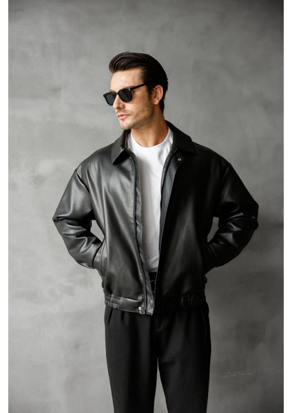 Oversize Unisex Vintage Içi Kürklü Deri Ceket indirimleri