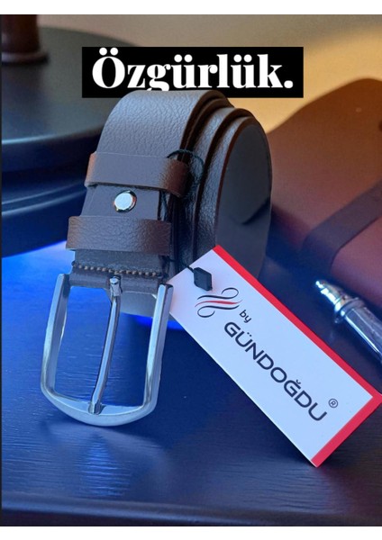 4cm KAHVE%100 Hakiki Dana Derisi Kemer