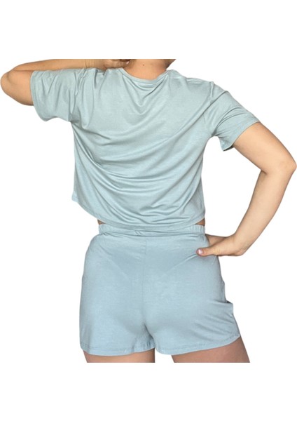 T-Shirt Şort Örme Pijama Takımı indirimleri