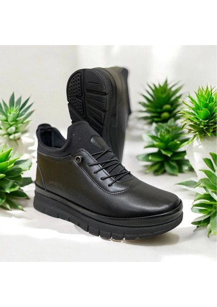 Kadın Siyah Içi Kürklü Ortopedik Kauçuk Taban Bot fiyatları