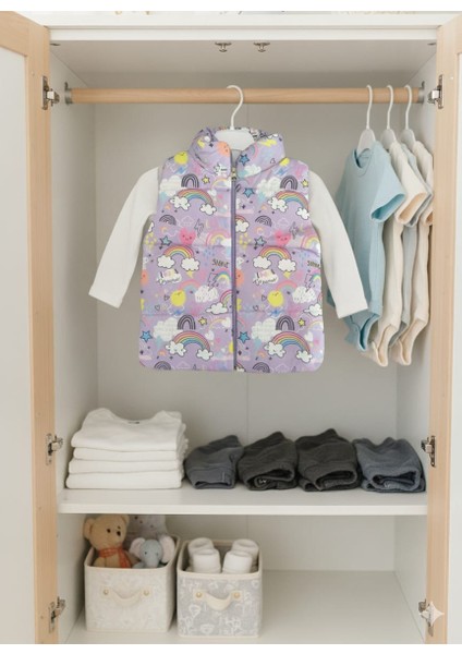 Laura Baby Renkli Kız Bebek/çocuk Sevimli Desen Şişme Yelek modelleri