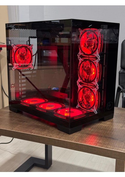 Gametech Anime Karakterli 7 Rgb Fanlı Akvaryum Kasa Siyah fiyatları