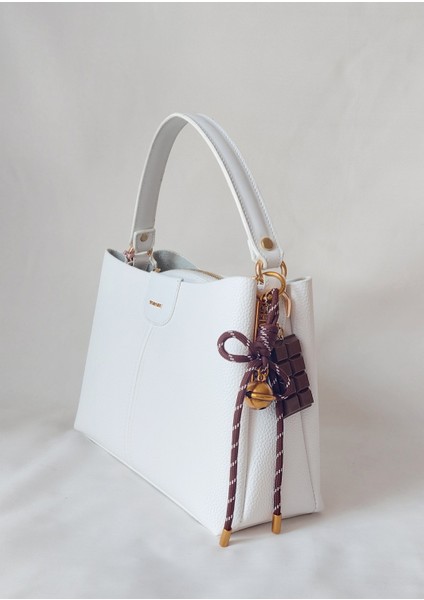 25AA266 Model Sarach Marka Beyaz Renk El ve Omuz Çantası fiyatları