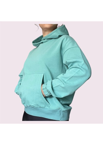 Oversize Kanguru Cepli Kapüşonlu Sweatshirt modelleri