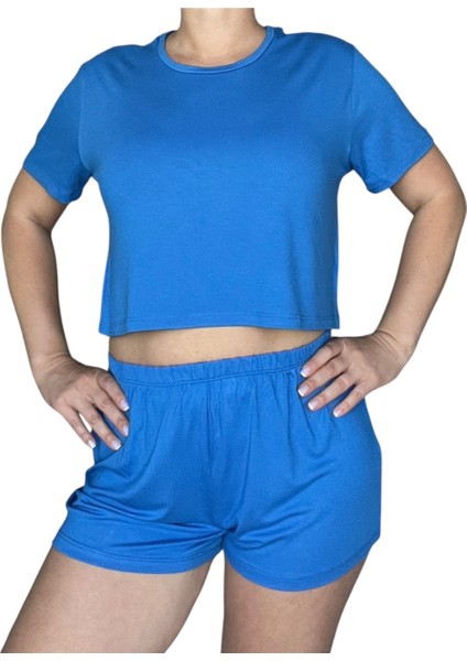T-Shirt Şort Örme Pijama Takımı