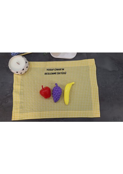 Hanova Creatıve- Baskılı Isme Özel Okul Beslenme Örtüsü