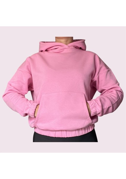 Oversize Kanguru Cepli Kapüşonlu Sweatshirt