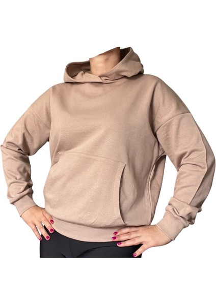 Oversize Kanguru Cepli Kapüşonlu Sweatshirt modelleri