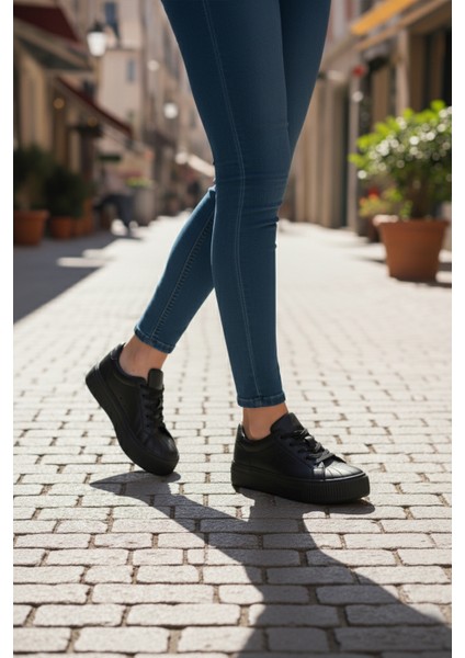 Siyah Kadın Spor Ayakkabı Grov 410 G