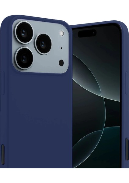 Apple iPhone 17 Pro Max Uyumlu Silikon First Kapak Lacivert modelleri