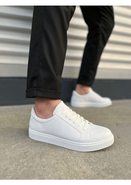 Elite Bağcıklı Cilt Erkek Günlük Sneaker Ayakkabı Cbt - Beyaz fiyatları