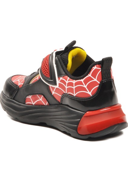 Kırmızı-Siyah Cırtlı Çocuk Spor Ayakkabı 2048 P fırsatları