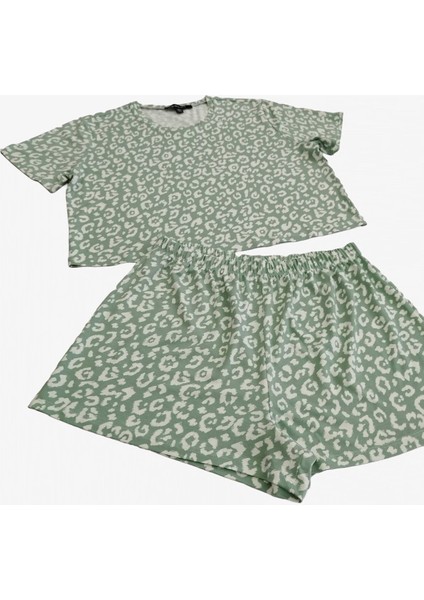 T-Shirt Şort Örme Pijama Takımı