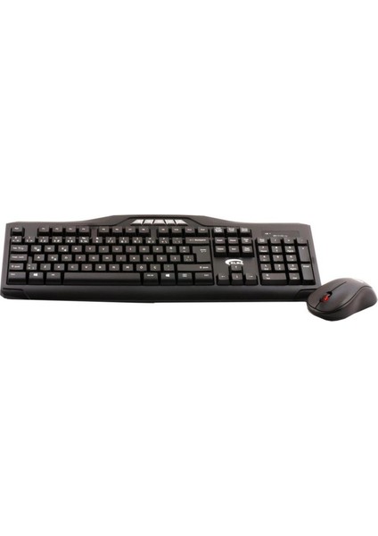 EC-266 Q USB Siyah Kablosuz Klavye Mouse Set Multimedya Tuşları Mevcuttur