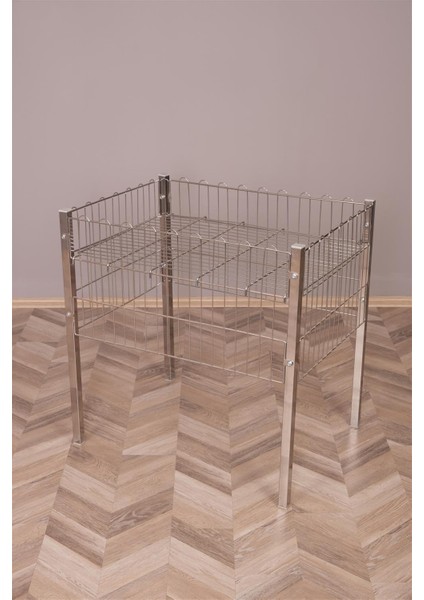 60*60 Profil Ayaklı Krom Sepet