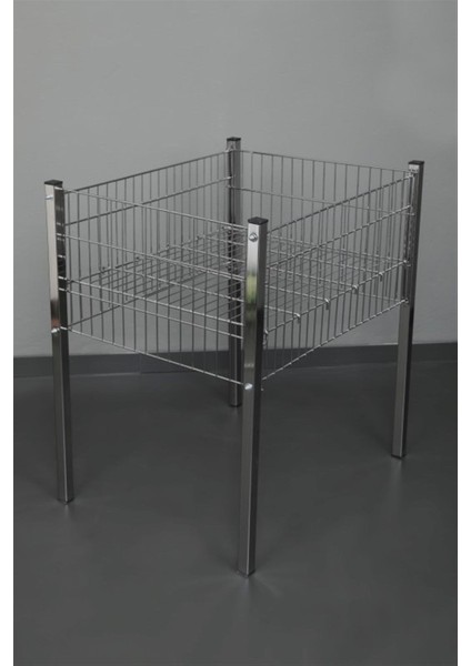 60*60 Profil Ayaklı Krom Ekonomik Sepet