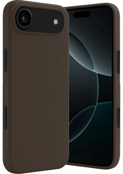 Apple iPhone 17 Air Uyumlu Silikon First Kapak Kahverengi