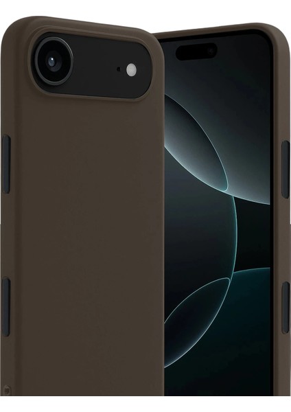 Apple iPhone 17 Air Uyumlu Silikon First Kapak Kahverengi fiyatları